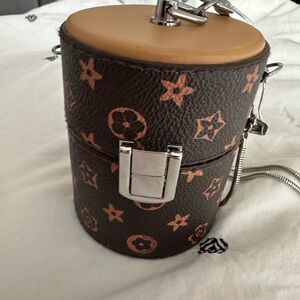 Elegant Brown Monogram Mini Bag